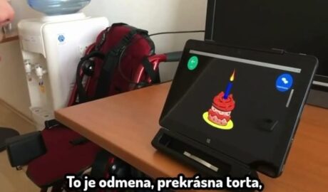 Danko takto pracuje s komunikačným programom Grid 3 Ukážka interaktívneho učeni...
