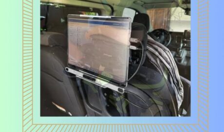 Očná navigácia a držiak pre klienta vhodný nielen do auta pre diagnózy ALS či Pa...