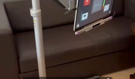 Podlahový držiak a očná navigácia PCEye - ALS, DMO Nastavenie tabletu a polohy...