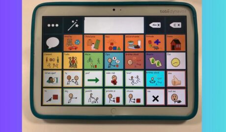 Tobii Dynavox zariadenie a Communicator 5 Gold špeciálny program na hlasový výst...