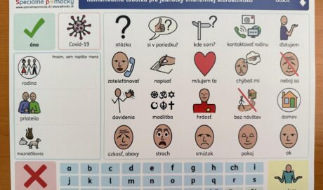 Komunikačné tabuľky pre jednotky intenzívnej starostlivosti (JIS) - komunikácia ...