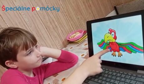 Autizmus a nácvik pozornosti, maľovanie v programe Look to Learn Smartbox AAC   ...