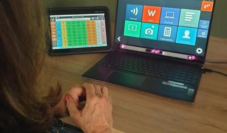 ALS  Počítač s TD PCEye očnou navigáciou a program na hlasový výstup  Ľahšia kom...