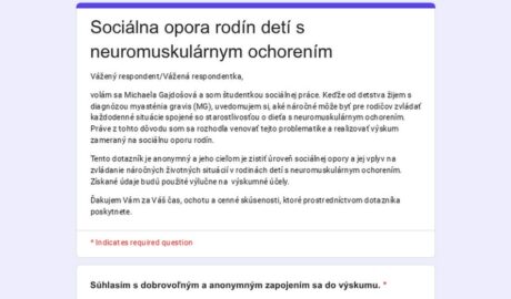 Dostali sme do správ - vopred ďakujeme za vyplnenie dotazníka:
Dobrý deň,
chcela...